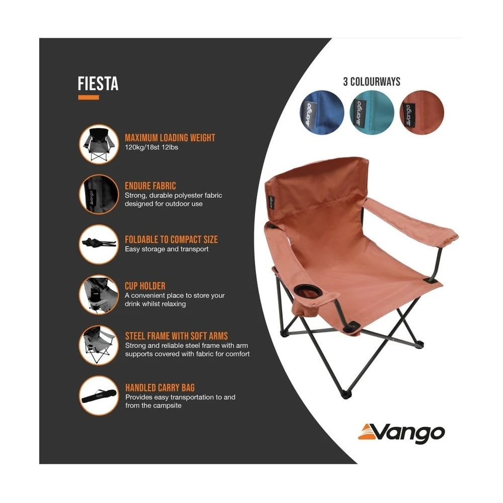Vango Fiesta Camping Chair 2 Vango Fiesta Camping Chair - Image 2